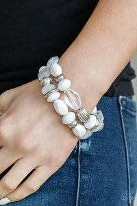 Bracelet Stretchy,White,Beach Brunch White  ✧ Bracelet