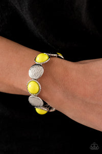 Bracelet Stretchy,Yellow,Boardwalk Boho Yellow  ✧ Bracelet