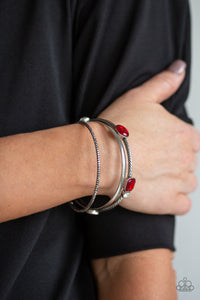 Bracelet Bangle,Red,City Slicker Sleek Red ✧ Bangle Bracelet