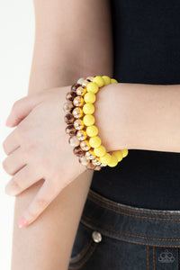 Bracelet Stretchy,Multi-Colored,Yellow,Courageously Couture Yellow  ✧ Bracelet