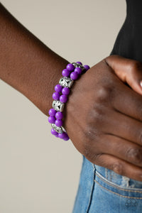 Bracelet Stretchy,Purple,Daisy Debutante Purple ✧ Bracelet