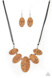 Nature's Finest Brown ✧ Cork Necklace Short