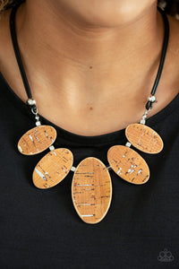 Brown,Cork,Necklace Short,Nature's Finest Brown ✧ Cork Necklace