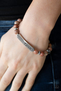 Bracelet Stretchy,Faith,Multi-Colored,Faith In All Things Multi ✧ Bracelet