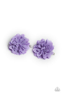 Flower Clip,Purple,Fauna and Flora Purple ✧ Flower Hair Clip