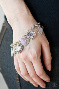 Bracelet Clasp,Mother,Purple,Sets,Garden Hearts Purple ✧ Bracelet