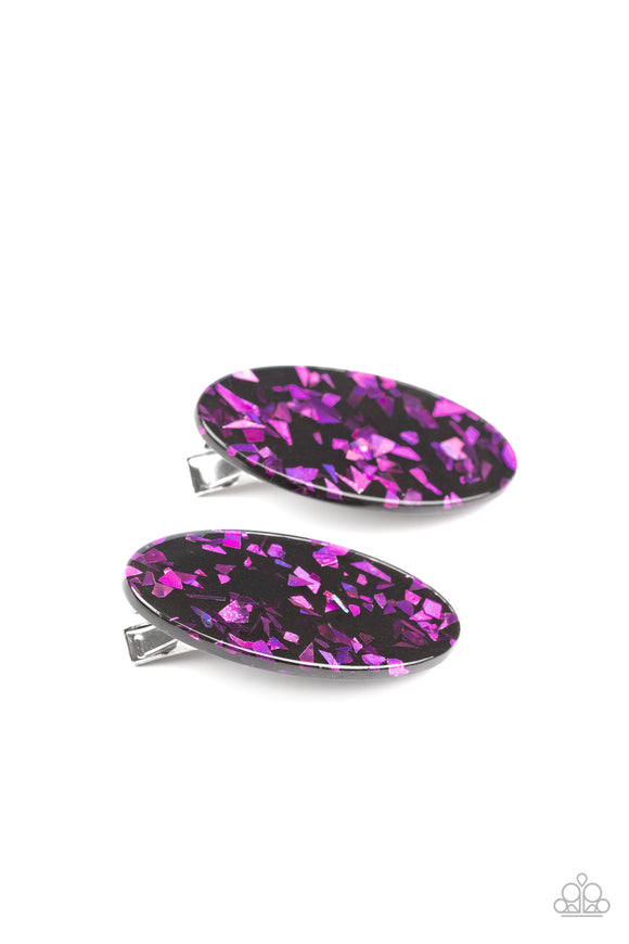 Get OVAL Yourself! Purple ✧ Hair Clip Hair Clip Accessory
