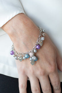 Blue,Bracelet Clasp,Hearts,Mother,Multi-Colored,Purple,Sets,Silver,Valentine's Day,Heart Haven Multi  ✧ Bracelet