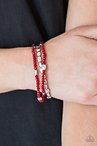Bracelet Stretchy,Red,Hello Beautiful Red  ✧ Bracelet