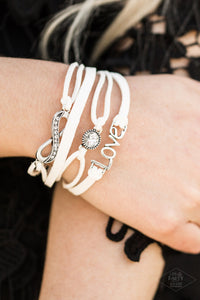 Bracelet Clasp,Fan Favorite,Mother,Suede,Urban Sparkle Bracelet,Valentine's Day,White,Infinitely Irresistible White ✧ Bracelet