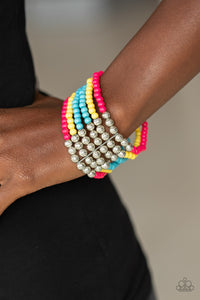Bracelet Stretchy,Multi-Colored,LAYER It On Thick Multi  ✧ Bracelet