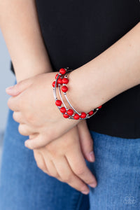 Bracelet Coil,Red,Let Freedom Ring Red  ✧ Bracelet