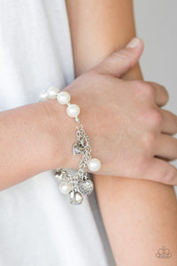 Bracelet Stretchy,Mother,Valentine's Day,White,More Amour White ✧ Bracelet