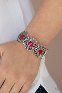 Bracelet Stretchy,Red,Painted Garden Red ✧ Bracelet