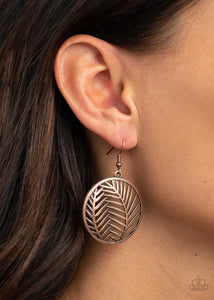 Copper,Earrings Fish Hook,Palm Perfection Copper ✧ Earrings