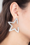 Star Player White ✧ Hoop Earrings Hoop Earrings