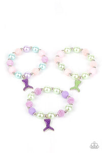 Blue,Green,Multi-Colored,Pink,Purple,SS Bracelet,Mermaid Tale Starlet Shimmer Bracelets