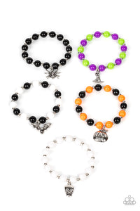 Black,Green,Halloween,Multi-Colored,Orange,Purple,SS Bracelet,White,Halloween Charm Starlet Shimmer Bracelet