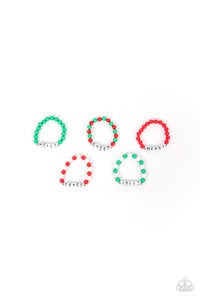 Green,Multi-Colored,Red,SS Bracelet,White,Joyful Holiday Starlet Shimmer Bracelet