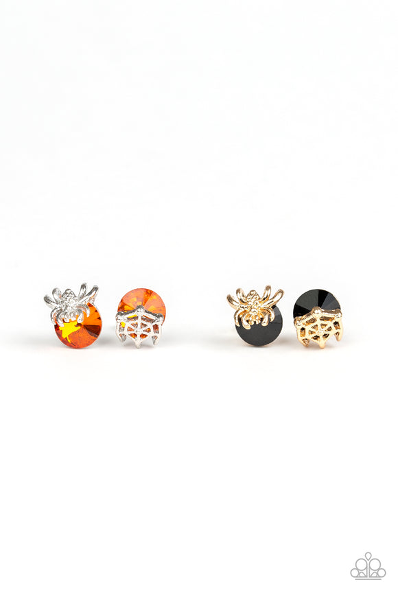 Halloween Spider & Web Starlet Shimmer Earrings SS Earring