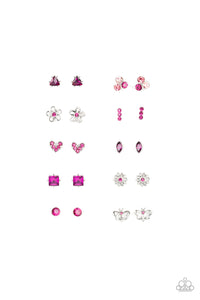 Pink,SS Earring,Pink Starlet Shimmer Earrings
