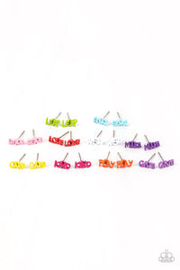 Blue,Green,Light Pink,Orange,Pink,Purple,Red,SS Earring,White,Yellow,Multicolored Inspirational Starlet Shimmer Earrings