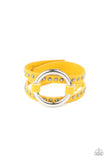 Studded Statement-Maker Yellow Sparkle Wrap