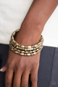 Bracelet Coil,Brass,Texture Throwdown Brass ✧ Coil Bracelet