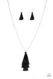 Triple The Tassel Black ✨ Necklace Long