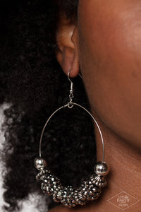 Black Diamond Exclusive,Earrings Fish Hook,Fan Favorite,Hematite,Silver,I Can Take a Compliment Silver ✧ Hematite Earrings