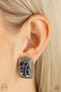 Blue,Earrings Clip-On,Darling Dazzle Blue ✧Clip-On Earrings