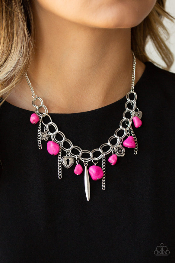 Southern Sweetheart Pink ✧ Necklace Short