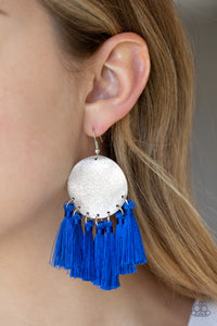 Blue,Earrings Fish Hook,Earrings Fringe,Earrings Tassel,Tassel Tribute Blue ✧ Tassel Earrings