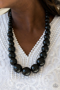 Black,Halloween,Necklace Short,Necklace Wooden,Wooden,Effortlessly Everglades Black ✨ Necklace