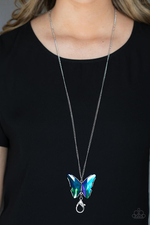 The Social Butterfly Effect Blue  ✧ Lanyard Necklace Lanyard