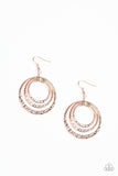 Metallic Ruffle Rose Gold ✧ Earrings Earrings