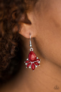 Earrings Fish Hook,Red,GLAM Up! Red ✧ Earrings