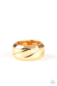 Gold,Men's Ring,Sideswiped Gold ✧ Ring