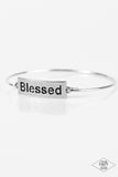 Blessed Silver ✧ Bangle Bracelet Inspirational Bangle Bracelet