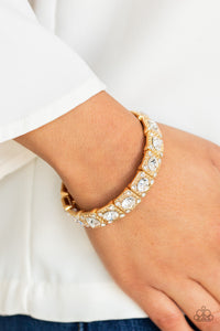 Bracelet Stretchy,Gold,Blinged Out Gold  ✧ Bracelet