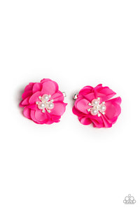 Flower Clip,Pink,Diamond Dew Pink ✧ Flower Hair Clip