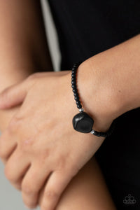 Black,Bracelet Stretchy,Eco Eccentricity Black  ✧ Bracelet