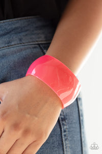 Bracelet Acrylic,Bracelet Cuff,Life of the Party,Pink,Fluent in Flamboyance Pink  ✧ Bracelet