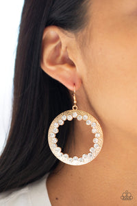 Earrings Fish Hook,Gold,Gala Glitter Gold ✧ Earrings