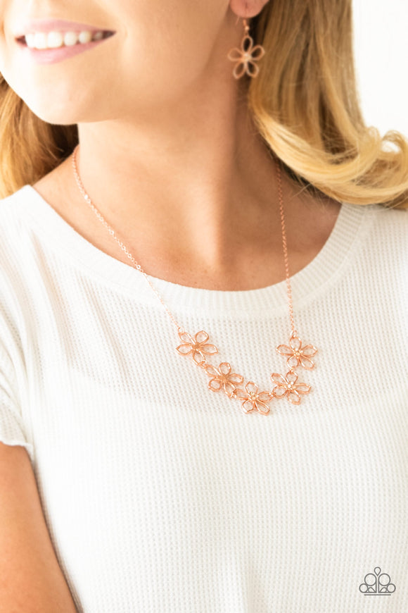 Hoppin Hibiscus Copper ✨ Necklace Short