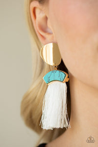 Blue,Earrings Fringe,Earrings Post,Insta Inca Blue ✧ Post Earrings