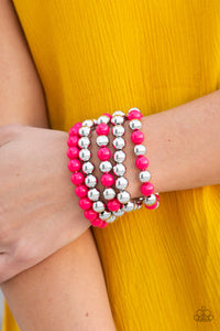 Bracelet Stretchy,Pink,Pop-YOU-lar Culture Pink ✧ Bracelet