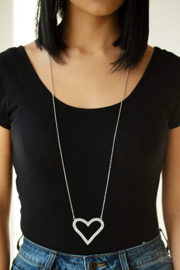 Pull Some HEART-strings White ✧ Necklace Long