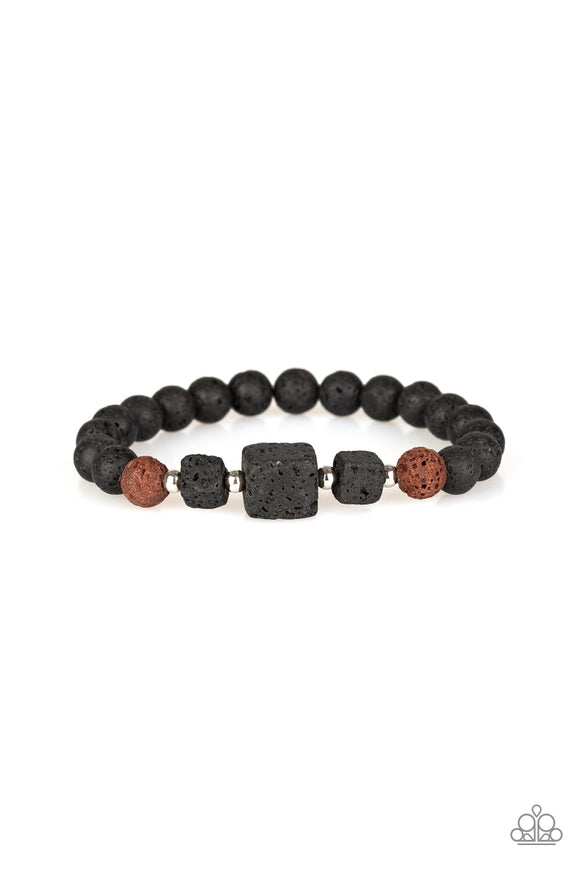 Refreshed and Rested Brown ✧ Lava Rock Bracelet Lava Bracelet