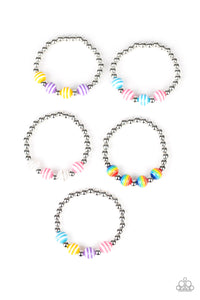 Multi-Colored,SS Bracelet,Swirl Bead Starlet Shimmer Bracelet